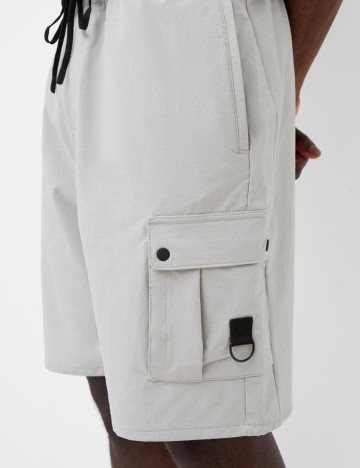 Pantaloni scurți Bershka, gri