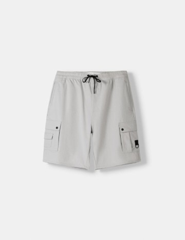 Pantaloni scurți Bershka, gri