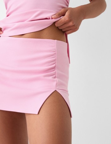 Fustă Pantalon Bershka, roz