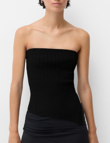 Top Bershka, negru
