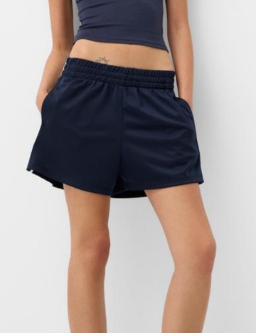 Pantaloni scurți Bershka, bleumarin