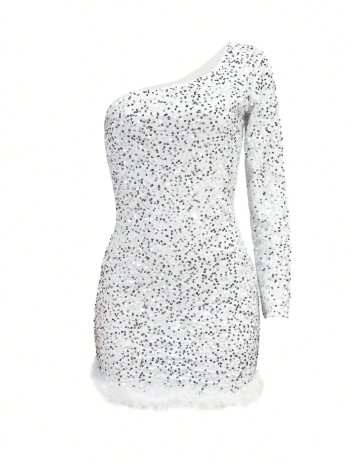 Rochie mini Shein, alb