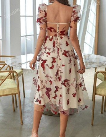 Rochie midi Shein, mix culori