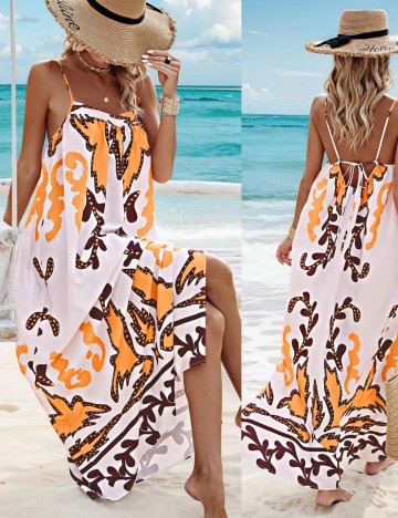 Rochie maxi Shein, mix culori