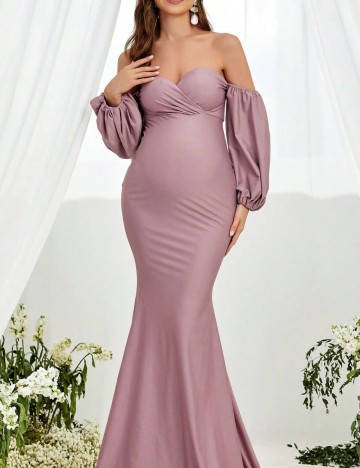 Rochie maxi Shein, roz