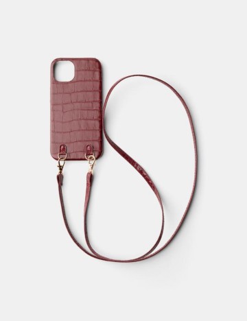 Husă iPhone Bershka, vișiniu