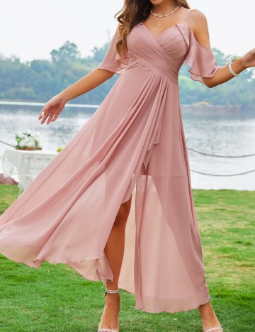 Rochie midi Shein, roz