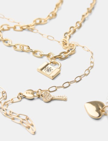 Set Coliere Bershka, auriu