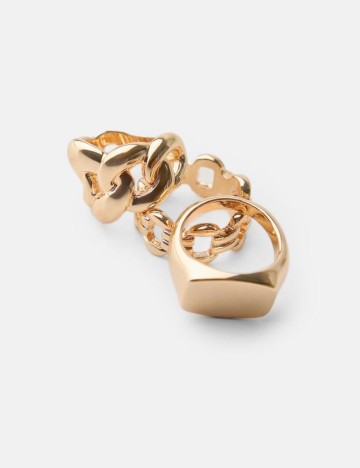 Set inele Bershka, auriu