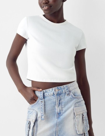 Fustă de blugi Bershka, albastru