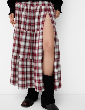 Fustă maxi Bershka, mix culori