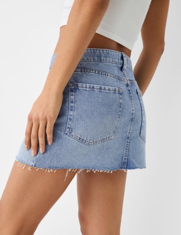 Fustă de blugi Bershka, albastru