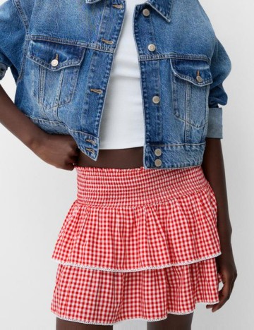 Fustă mini Bershka, mix culori