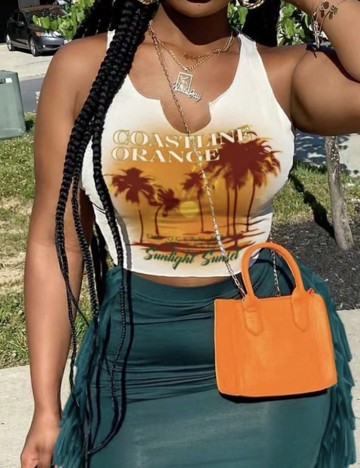 Top Shein, mix culori