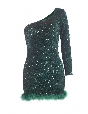 Rochie mini Shein, verde