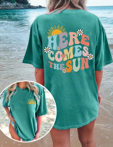 Tricou Shein, turcoaz