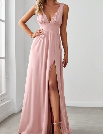 Rochie maxi Ever pretty, roz