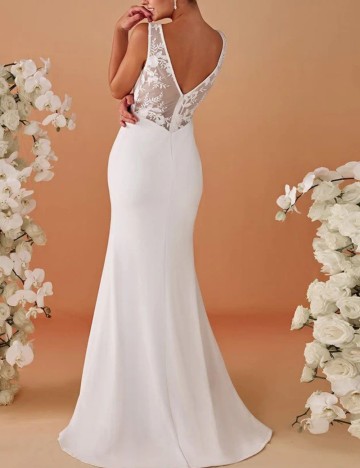 Rochie de mireasă Shein Ever Pretty, alb