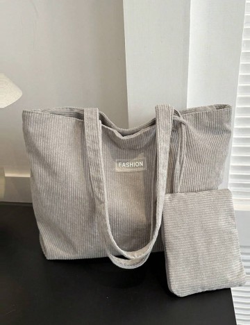 Set geantă si borsetă Shein, gri