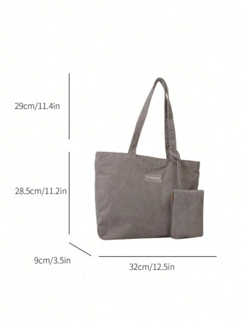 Set geantă si borsetă Shein, gri