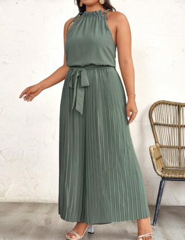 Salopetă Shein Curve+, verde