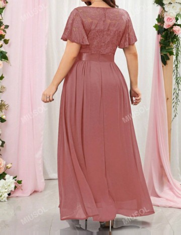 Rochie maxi Shein MIUSOL, roz