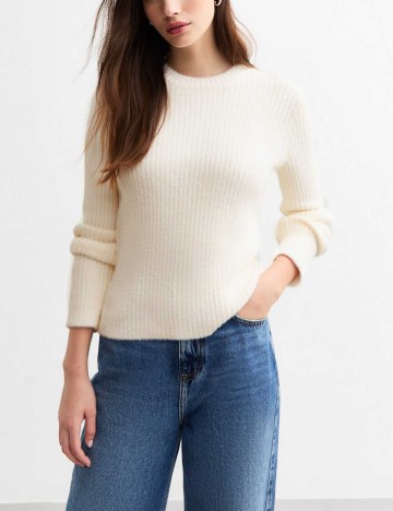 Pulover New look, crem