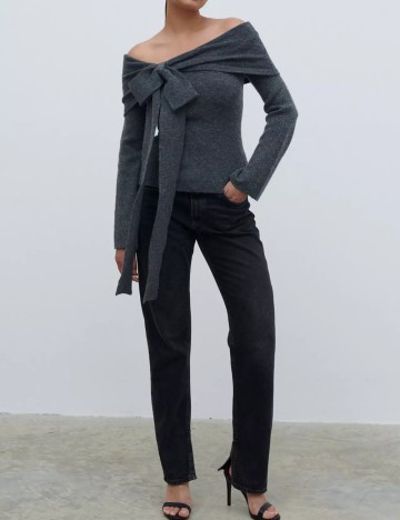 Pulover PRETTY LAVISH, gri