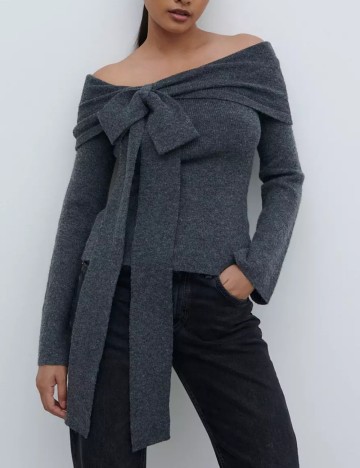 Pulover PRETTY LAVISH, gri