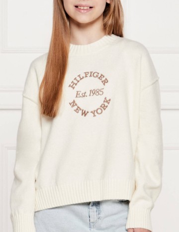 Pulover Tommy Hilfiger, crem