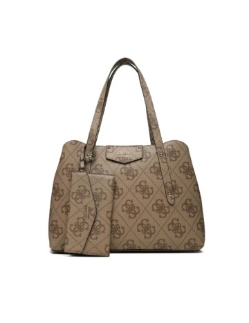 Set geantă și portofel Guess, maro