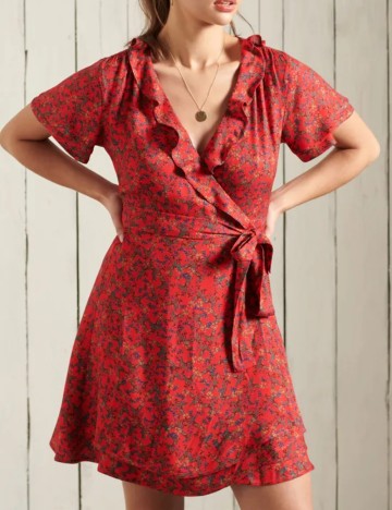 Rochie mini Superdry, mix culori