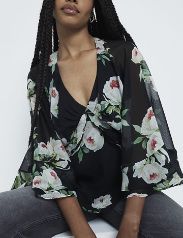 Cămașă River Island, negru