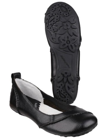 Balerini Hush Puppies, negru