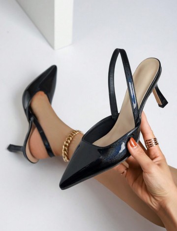 Pantofi cu toc Shein, negru