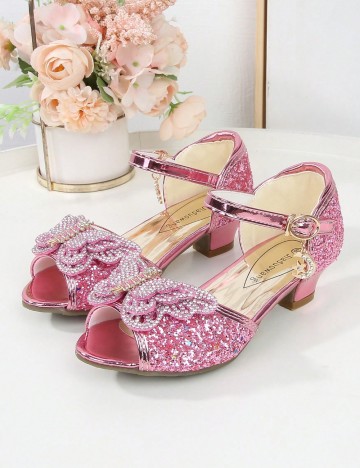 Sandale Cu Toc Shein, roz