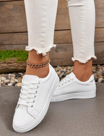 Pantofi Sport Shein, alb