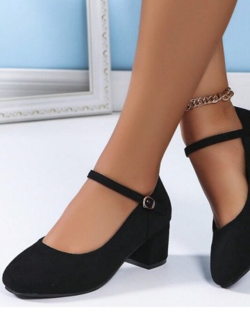 Pantofi cu toc Shein, negru