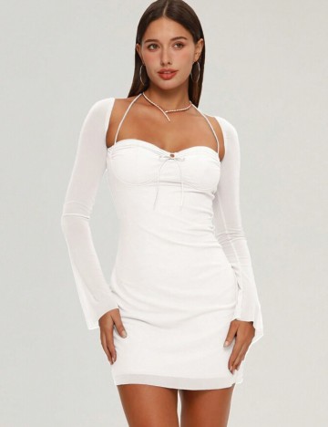 Rochie mini Shein, alb