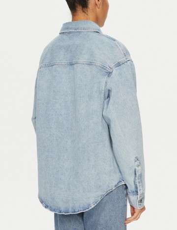 Geacă de blugi Calvin Klein, albastru