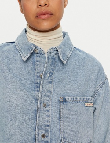 Geacă de blugi Calvin Klein, albastru