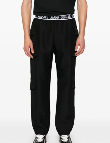 Pantaloni cargo VERSACE JEANS COUTURE, negru