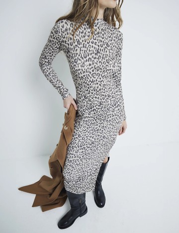 Rochie midi River Island, mix culori