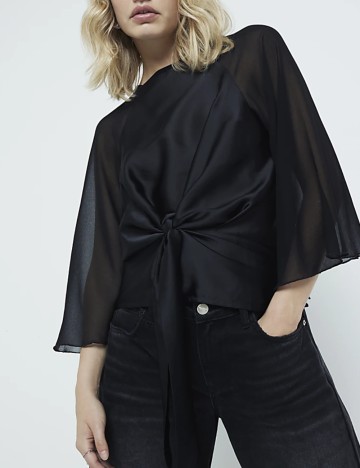 Cămașă River Island, negru