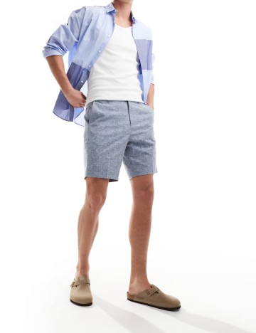 Pantaloni scurți River Island, albastru