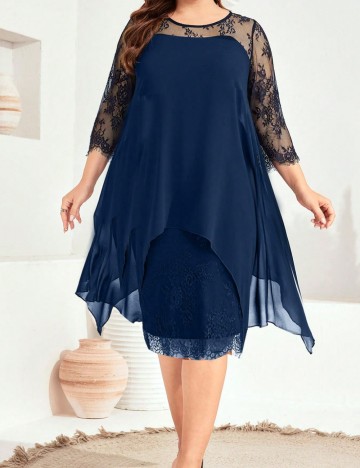 Rochie midi Shein, bleumarin