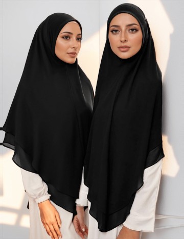 Hijab Shein, negru