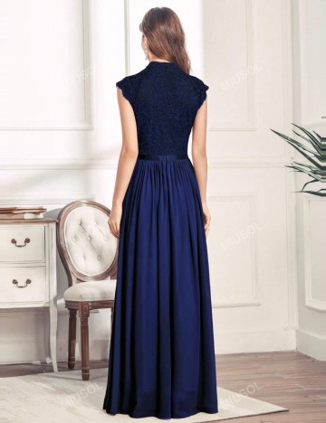 Rochie maxi Shein MIUSOL, albastru