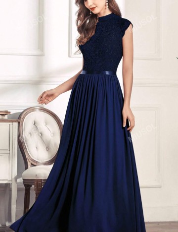 Rochie maxi Shein MIUSOL, albastru