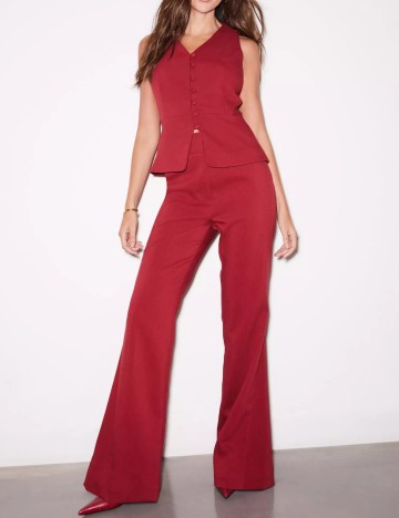 Pantaloni MICHELLE KEEGAN, vișiniu